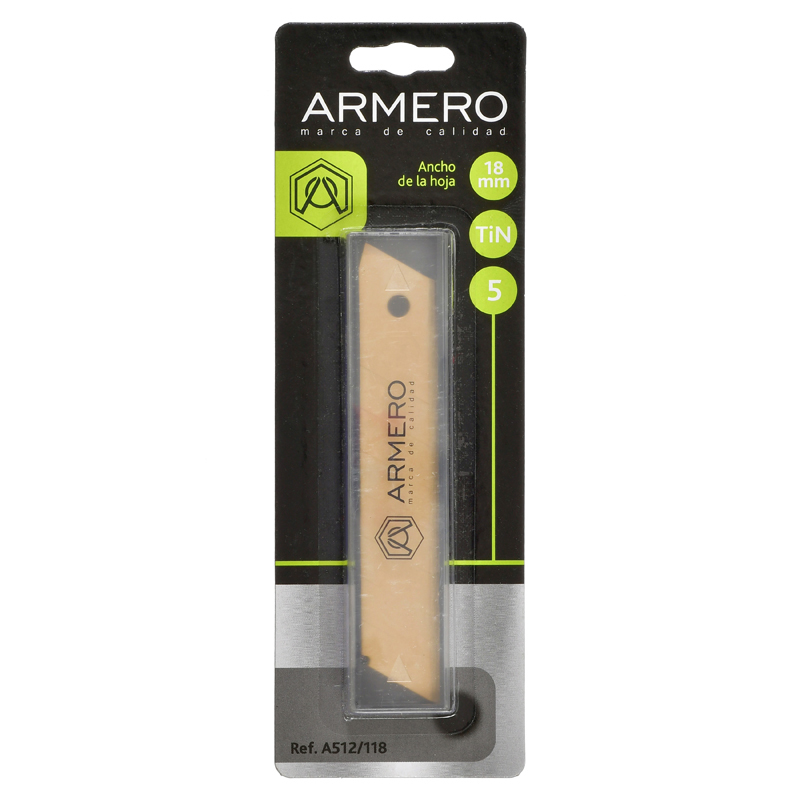 ARMERO Лезвие сегментное Tytan 18мм, 5шт